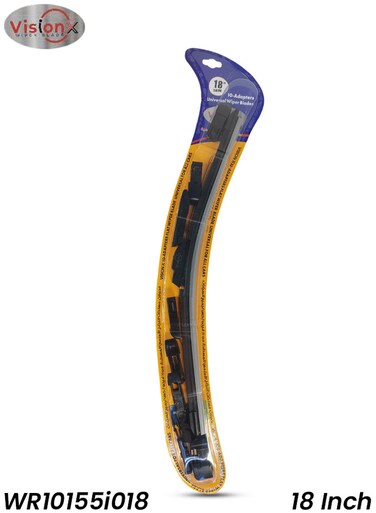 VisionX WR10155i018 18-Inch All Weather Wiper Blade with Universal Multi-Adapter Fit for Vehicles