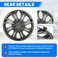 16" Wheel Cover Set for Toyota Camry 2025 &ndash; Model 2K-TC-1721 Durable Fiber Hubcaps
