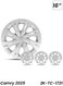 16" Wheel Cover Set for Toyota Camry 2025 &ndash; Model 2K-TC-1721 Durable Fiber Hubcaps
