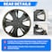 Nissan Sunny 2018 NSS-842 14-inch hubcaps set of 4 with secure fit and durable fiber material