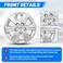 15" Wheel Covers for Hyundai Elantra 2013 Set of 4 Model 2K-919 Durable Fiber Build Finish Cover Pack