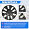 16" Silver Wheel Cover Set for Toyota Hilux 2018-2022, Model HX-1601, Durable Fiber Caps Covers Pack