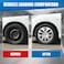 16" Silver Wheel Cover Set for Toyota Hilux 2018-2022, Model HX-1601, Durable Fiber Caps Covers Pack