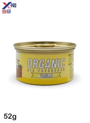 X99-Pro Organic Vanilla Air Freshener 52g for Long-Lasting Odor Control in Car, Home and Office