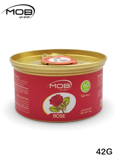 معطر جو عضوي برائحة الورد من موب للسيارات والمنازل والمكاتب برائحة منعشة تدوم طويلاً، 42 جم