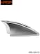 Shark Fin Antenna Cover Black HD-5413 for Car Roof Replacement with Stable Signal and Simple Fit Silver