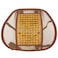 Ergonomic Lumbar Support Back Massager Cushion with Wooden Beads and Breathable Mesh for Chair Seats