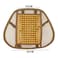 Ergonomic Lumbar Support Back Massager Cushion with Wooden Beads and Breathable Mesh for Chair Seats