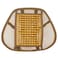 Ergonomic Lumbar Support Back Massager Cushion with Wooden Beads and Breathable Mesh for Chair Seats