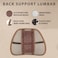 Ergonomic Lumbar Support Back Massager Cushion with Wooden Beads and Breathable Mesh for Chair Seats