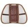 Ergonomic Lumbar Support Back Massager Cushion with Wooden Beads and Breathable Mesh for Chair Seats