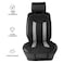 غطاء وسادة مقعد السيارة من موب، مزود بدعامة وسهل التركيب للسيارات والشاحنات - موديل CU115، أسود ورمادي