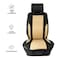 MOB Car Seat Cushion CU116 for Cars Trucks Semis with Support, Ventilation, and Easy Installation Black And Beige