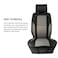 وسادة مقعد السيارة MOB CU116 للسيارات والشاحنات والشاحنات الكبيرة، مزودة بدعم وتهوية وسهولة التركيب، باللونين الأسود والرمادي.