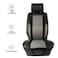 وسادة مقعد السيارة MOB CU116 للسيارات والشاحنات والشاحنات الكبيرة، مزودة بدعم وتهوية وسهولة التركيب، باللونين الأسود والرمادي.