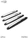 MOB Car Door Edge Guard Protector 4PCS Anti Scratch Trim Strip Set Black Silver Model M2164