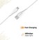 VIDVIE CB427V USB to Micro USB Cable 1M 2.4A Fast Charging Data Sync White Durable Build
