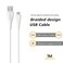 VIDVIE CB427V USB to Micro USB Cable 1M 2.4A Fast Charging Data Sync White Durable Build