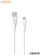 VIDVIE CB427V USB to Micro USB Cable 1M 2.4A Fast Charging Data Sync White Durable Build
