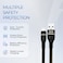 كابل Go-Des GD-UC530IP من USB إلى Lightning بطول 2 متر، يدعم الشحن السريع ومزامنة البيانات، مصنوع من النحاس المطلي بالقصدير.