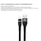 كابل Go-Des GD-UC530IP من USB إلى Lightning بطول 2 متر، يدعم الشحن السريع ومزامنة البيانات، مصنوع من النحاس المطلي بالقصدير.