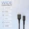 كابل شحن ونقل بيانات مضفر من بيلك، من نوع USB-A إلى Micro USB، طراز BL-S21، آمن ومتين، باللون الأسود، يدعم الشحن السريع.