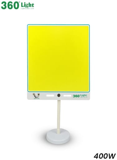 لوحة إضاءة عمل LED بزاوية 360 درجة، بقدرة 400 واط، 12 فولت، مع جهاز تحكم عن بعد وقاعدة مغناطيسية، للاستخدام في التخييم وإصلاح السيارات وحالات الطوارئ.