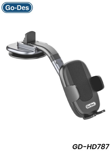 حامل هاتف السيارة Go-Des GD-HD787 بقاعدة تثبيت لاصقة للاستخدام على لوحة القيادة والزجاج الأمامي، طقم للاستخدام في السيارة والمنزل.