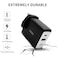 شاحن سريع IMEE IM-HC145 بقدرة 45 واط بتقنية GaN مع منفذ USB-C PD ومنفذ USB-A QC لأجهزة الكمبيوتر المحمولة والهواتف والأجهزة اللوحية، قابس بريطاني، لون أسود، 45 واط.