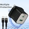 شاحن سريع IMEE Plus IM-HC125CL بقدرة 25 واط بتقنية GaN مع محول ثنائي المنافذ يدعم تقنيتي PD25W و QC3.0 وكابل شحن.