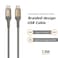 كابل IMEE PLUS IM-DC104 من نوع USB-C إلى USB-C، يدعم الشحن السريع بتقنية PD بقدرة 60 واط، كابل مضفر من نوع Type-C بطول 1.2 متر.