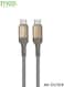 كابل IMEE PLUS IM-DC104 من نوع USB-C إلى USB-C، يدعم الشحن السريع بتقنية PD بقدرة 60 واط، كابل مضفر من نوع Type-C بطول 1.2 متر.