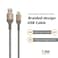 كابل بيانات من نوع USB إلى Type C من IMEE Plus طراز IM-DC103، بطول 1.2 متر، مصنوع من نسيج مضفر، يدعم الشحن السريع بقدرة 3 أمبير، سلك متين.