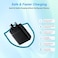 مجموعة شاحن سريع SOPY SP-345 بقدرة 45 واط بمنفذ USB-C PD مع كابل من النوع C إلى النوع C للهواتف والأجهزة اللوحية وأجهزة الكمبيوتر المحمولة.