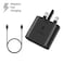 مجموعة شاحن سريع SOPY SP-345 بقدرة 45 واط بمنفذ USB-C PD مع كابل من النوع C إلى النوع C للهواتف والأجهزة اللوحية وأجهزة الكمبيوتر المحمولة.