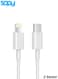 كابل Sopy USB-C إلى Lightning بطول 2 متر، معتمد من MFi، شحن سريع ومتين لأجهزة iPhone و iPad المزودة بمنفذ USB-C.