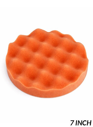 وسادة إسفنجية لتلميع السيارات مقاس 7 بوصات، قرص رغوي للتلميع وإزالة الخدوش والتشميع.