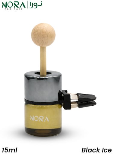 NORA Car Vent Air Freshener Black Ice 15ml Essential Oil Diffuser with Clip Design