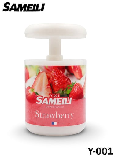SAMEILI Y-001 Strawberry Gel Air Freshener Adjustable Car Home Office Long Lasting Scent Control