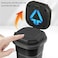 Car Cup Holder Ashtray with LED Light Smokeless Lid Portable Auto Cigarette Trash Can Black
