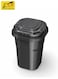 Car Cup Holder Ashtray with LED Light Smokeless Lid Portable Auto Cigarette Trash Can Black