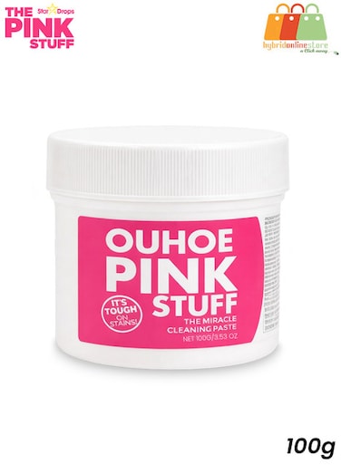 معجون تنظيف متعدد الأغراض من أوهوي بينك ستاف، مزيل للبقع، مناسب للمطبخ والحمام والأسطح المعدنية، 100 غرام