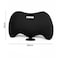 Ergonomic Memory Foam Lumbar Support Pillow for Car Seat, Office Chair, Posture Support Cushion Black
