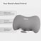 وسادة دعم أسفل الظهر من إسفنج الذاكرة المريح، مناسبة لمقعد السيارة وكرسي المكتب، وسادة دعم الوضعية، لون رمادي