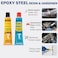 لاصق إيبوكسي سريع من Alteco - يجف في 4 دقائق - راتنج ومُصلِّب قوي لإصلاح المعادن - طقم متعدد الاستخدامات بجودة احترافية