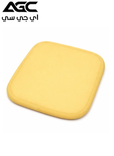 وسادة مقعد AGC من الإسفنج الذكي (Memory Foam) للسيارة ومقاعد المكتب، لتخفيف الضغط عن العصعص وتوفير الدعم، وسادة جلوس مريحة - لون بيج، مقاس 15×15 سم
