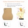 وسادة دعم قطني مريحة من الإسفنج الذكي (Memory Foam) من AGC — مخصصة لمقاعد السيارات وكراسي المكتب، للمساعدة في تخفيف آلام الظهر — الأبعاد: 46 × 38 × 14 سم — اللون: بيج