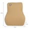 وسادة دعم قطني مريحة من الإسفنج الذكي (Memory Foam) من AGC — مخصصة لمقاعد السيارات وكراسي المكتب، للمساعدة في تخفيف آلام الظهر — الأبعاد: 46 × 38 × 14 سم — اللون: بيج