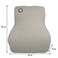 AGC Ergonomic Memory Foam Lumbar Support Cushion for Car Seat Office Chair Back Pain Relief Aid 46 &times; 38 &times; 14 cm Grey