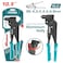TOTAL THT32106 10.5 Inch Swivel Head Hand Riveter Heavy Duty Multi Size Metal Tool Aluminium Body